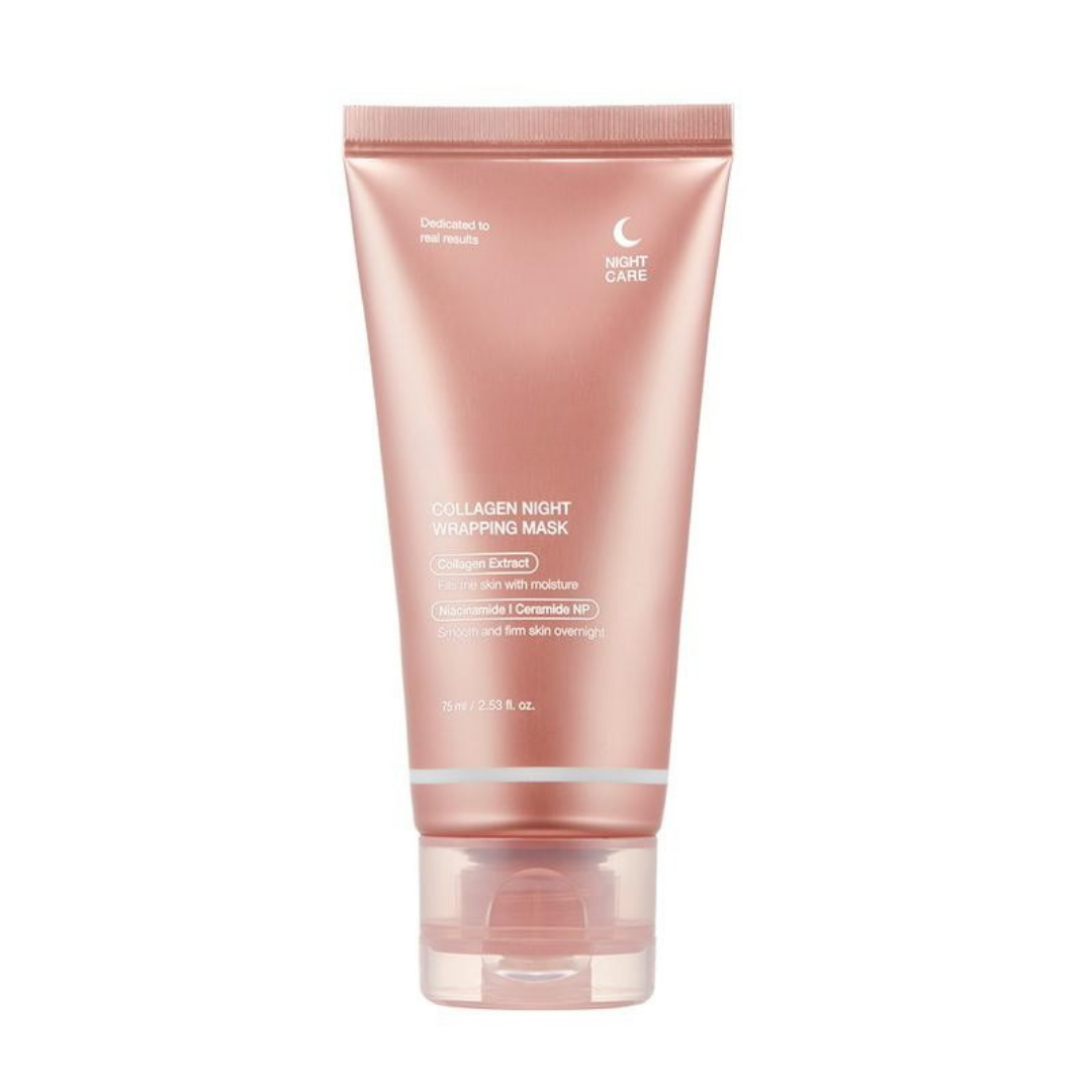 Mascarilla Facial con Envoltura de Colágeno por la Noche