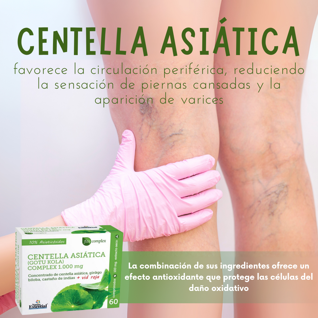 Suplemento de Centella Asiática Tu Apoyo para la Circulación y el Bienestar - 60 Cápsulas