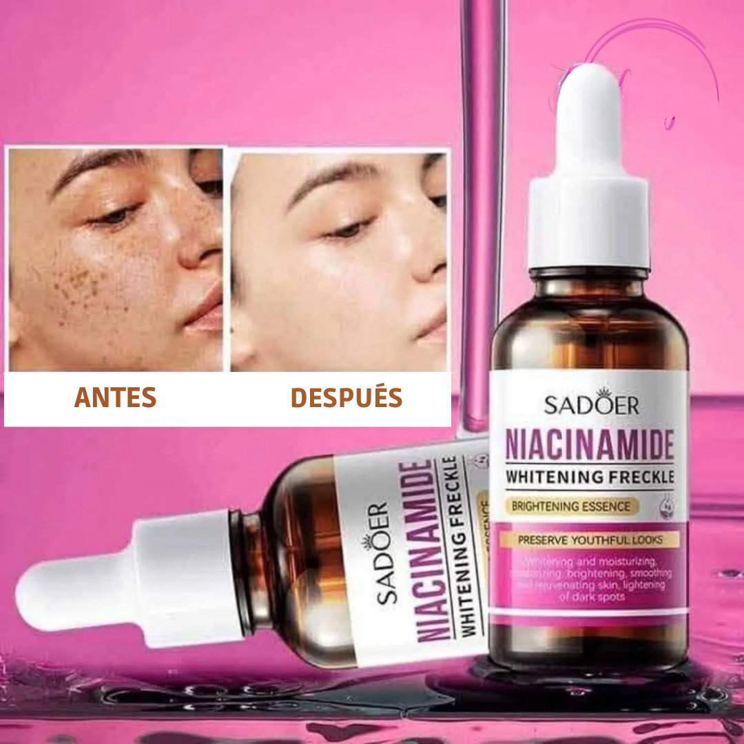 Serum Iluminador Blanqueador libre de parabenos e ideal para piel mixta a grasa de 30 ml – Sadoer (OFERTA 2x1)