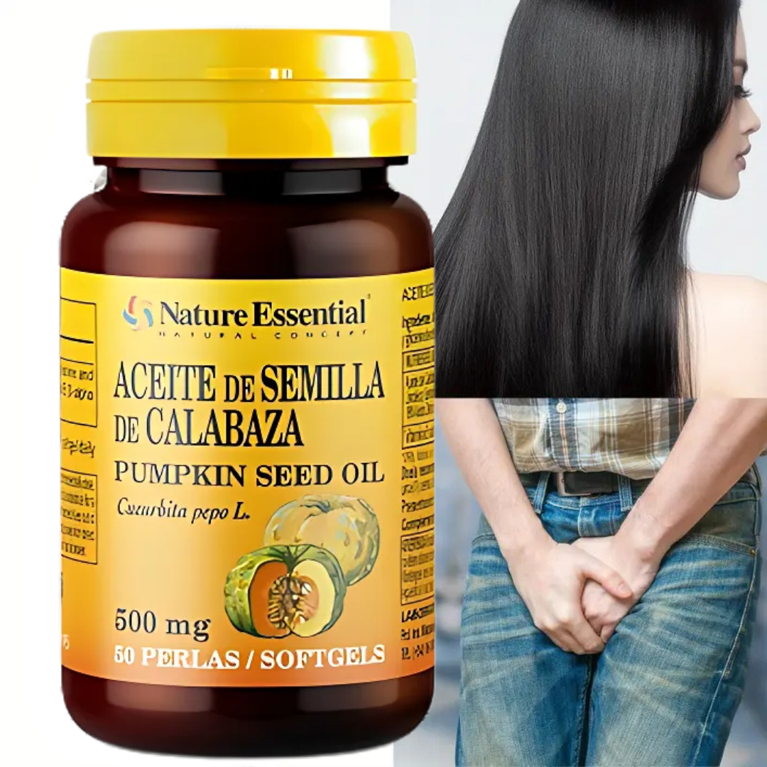 Aceite de Semilla de Calabaza 50 Cápsulas –  Suplemento para la salud de la próstata y la circulación®
