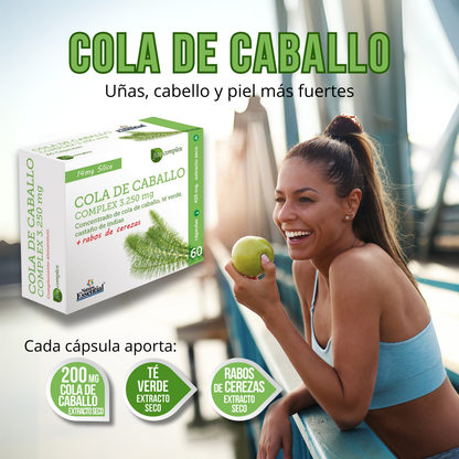 Suplemento de Cola de Caballo Tu Aliado para el Cuidado de la Piel Cabello y Uñas - 60 Cápsulas