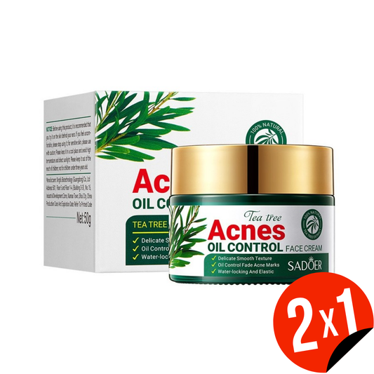 Crema Facial Antiacné con Aceite de Árbol de Té 50ml - SADOER (OFERTA 2x1)