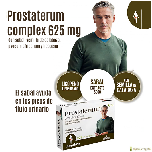 Prostaterum Complex Suplemento para el Bienestar Urinario y la Salud de la Próstata - 30 Cápsulas