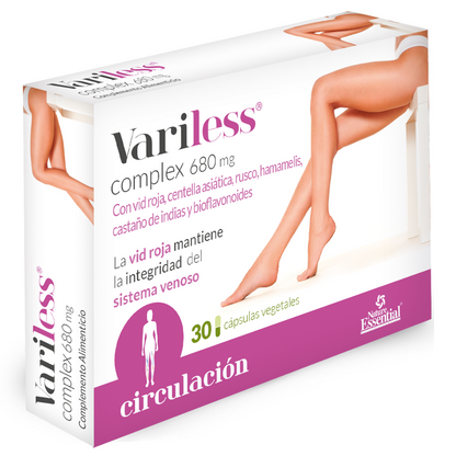 Variless 30 Cápsulas – Complemento alimenticio que ayuda a mejorar la circulación de las piernas
