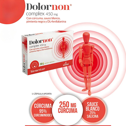 Dolornon Suplemento con Curcuminoides para el Alivio del Malestar Articular - 30 Cápsulas