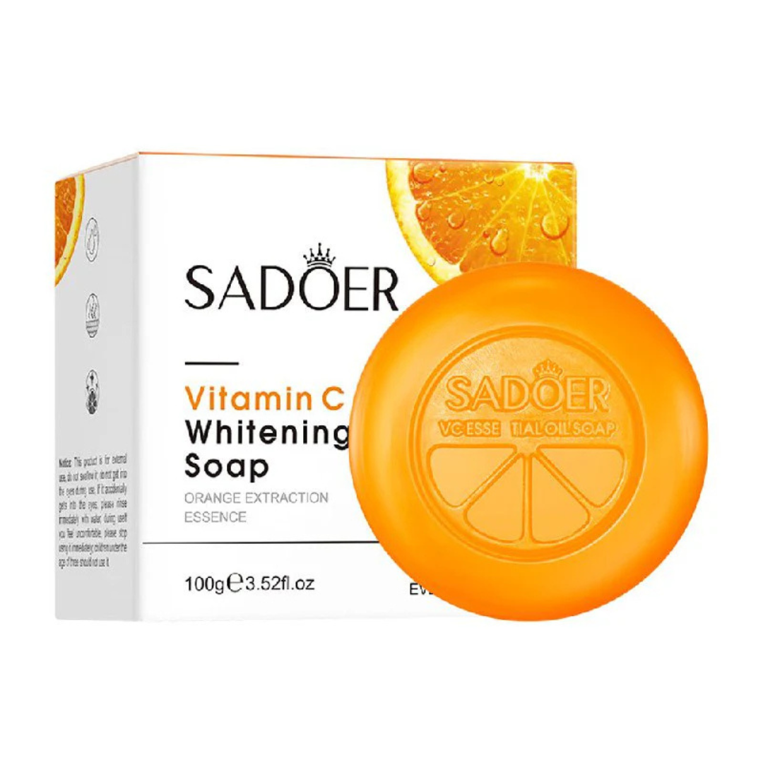 Jabon Blanqueador en barra de vitamina C. de 100g