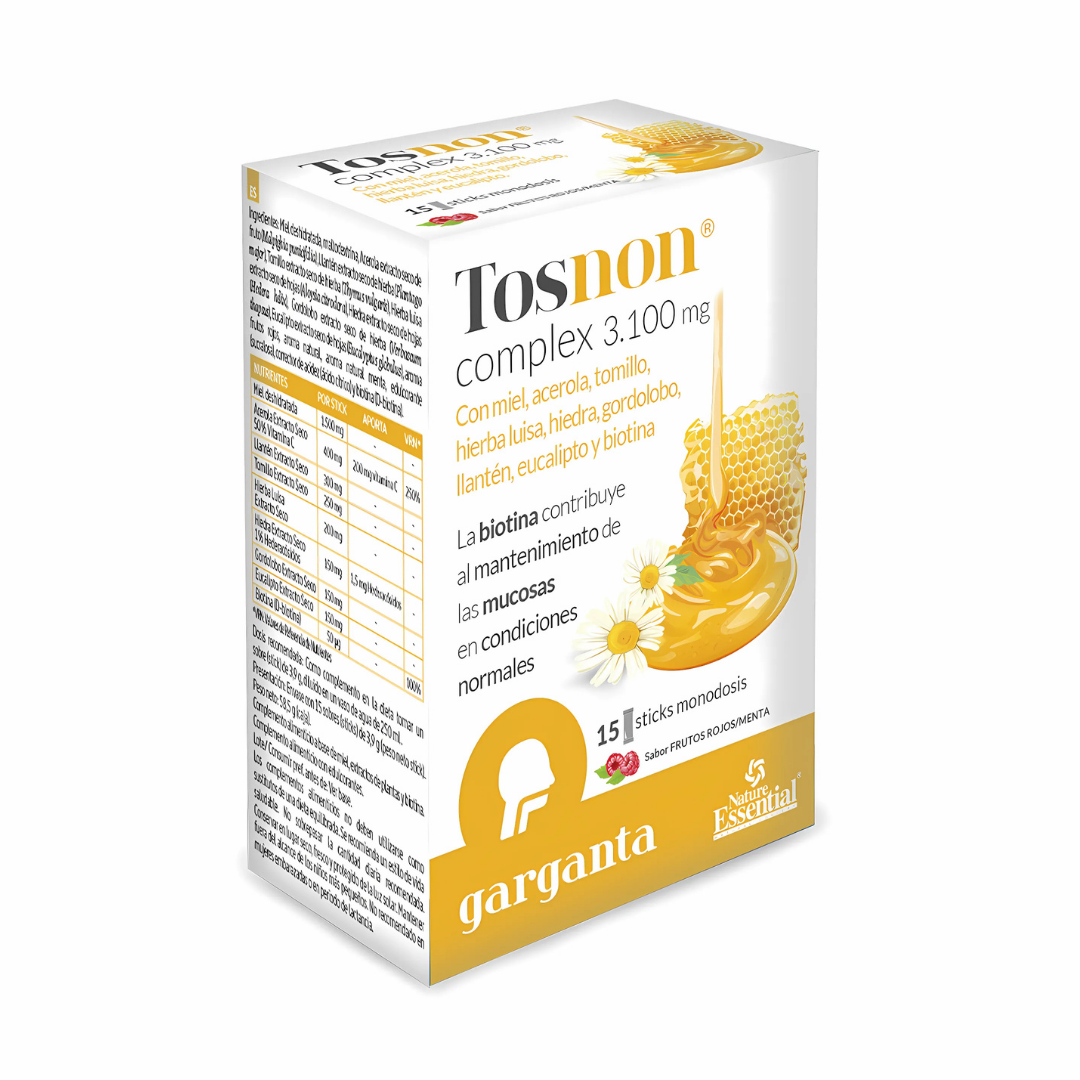 Tosnon Complex Suplemento Natural para el Bienestar de la Garganta - 15 Sobres