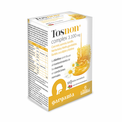 Tosnon Complex Suplemento Natural para el Bienestar de la Garganta - 15 Sobres