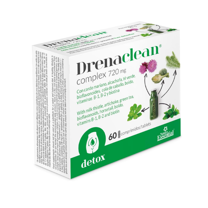 Drenaclean Complex Suplemento Depurativo con Cardo Mariano y Plantas Naturales - 60 Cápsulas