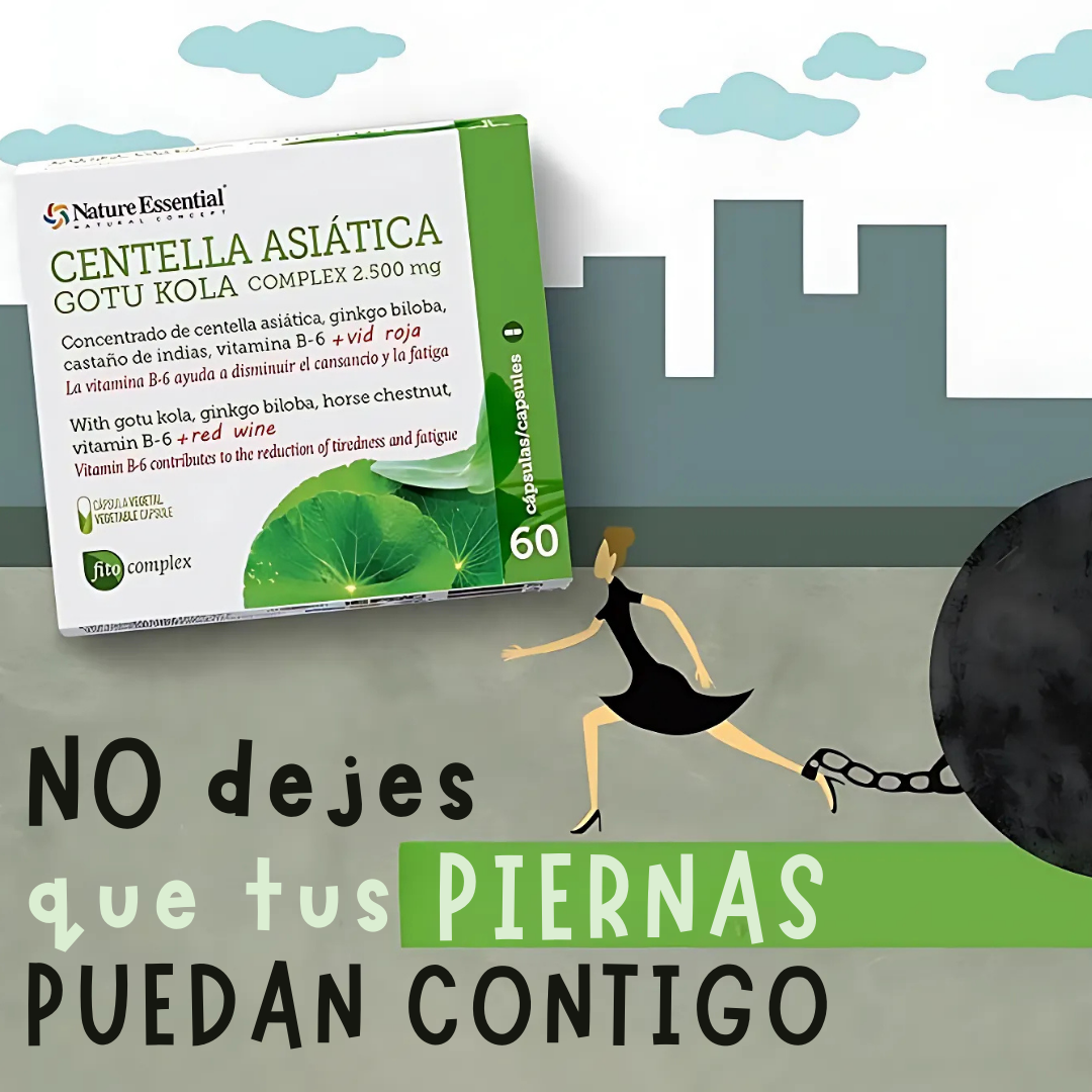 Suplemento de Centella Asiática Tu Apoyo para la Circulación y el Bienestar - 60 Cápsulas