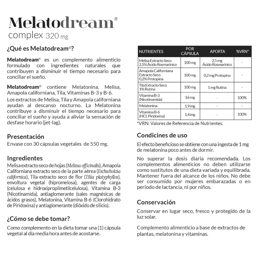 Melatodream 30 Cápsulas – Tu Aliado Natural para un Sueño Reparador