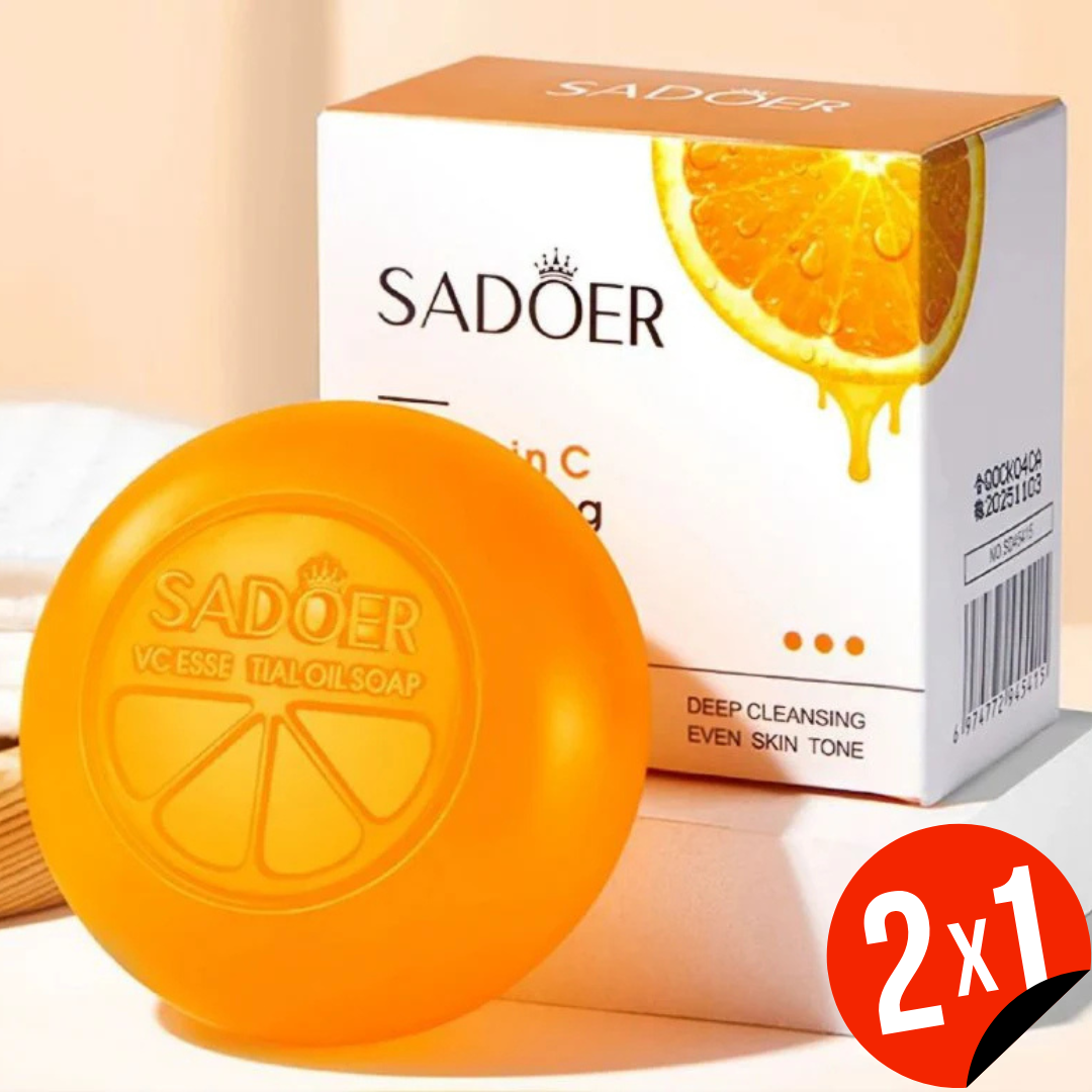 Jabon Blanqueador en barra de vitamina C. de 100g