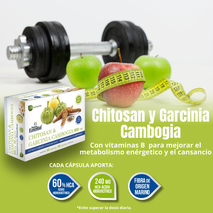Suplemento Chitosán + Garcinia Un Aliado para el Control de Peso - 60 cápsulas