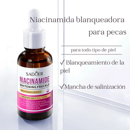 Serum Iluminador Blanqueador libre de parabenos e ideal para piel mixta a grasa de 30 ml – Sadoer (OFERTA 2x1)