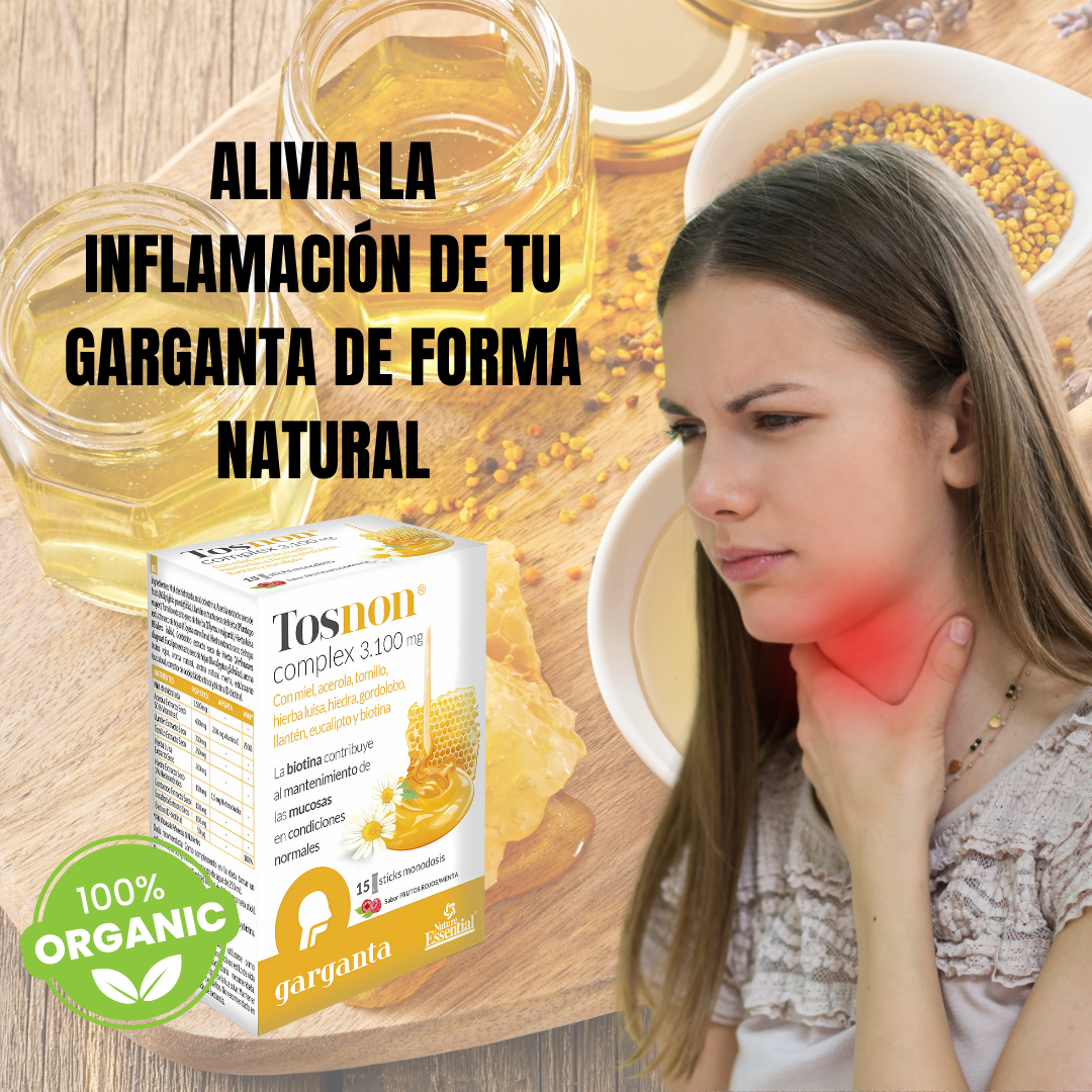 Tosnon Complex Suplemento Natural para el Bienestar de la Garganta - 15 Sobres