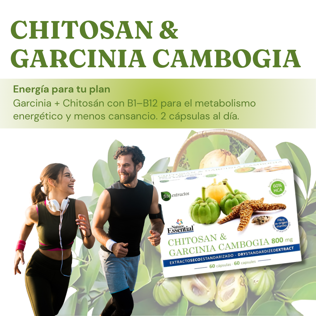 Suplemento Chitosán + Garcinia Un Aliado para el Control de Peso - 60 cápsulas