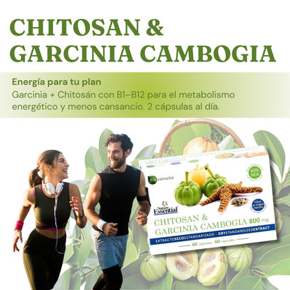 Suplemento Chitosán + Garcinia Un Aliado para el Control de Peso - 60 cápsulas