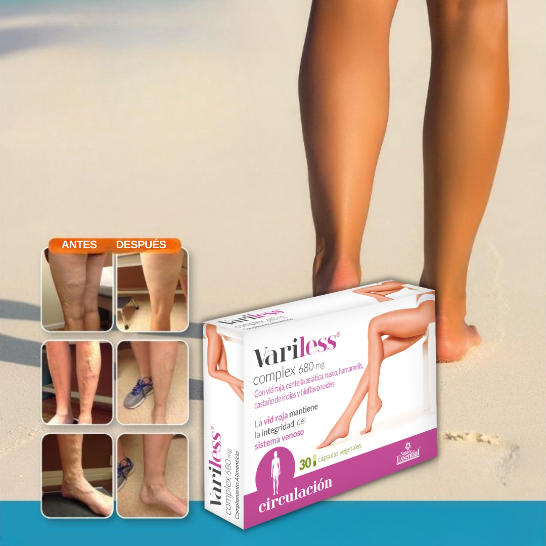 Variless 30 Cápsulas – Complemento alimenticio que ayuda a mejorar la circulación de las piernas