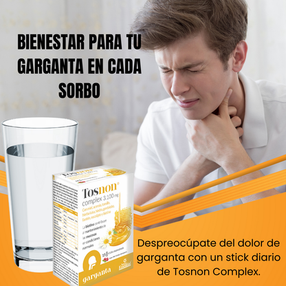 Tosnon Complex Suplemento Natural para el Bienestar de la Garganta - 15 Sobres