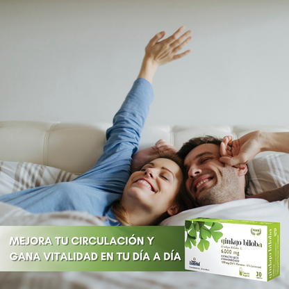 Ginkgo Biloba Suplemento para la Circulación y el Equilibrio Nervioso - 30 Cápsulas