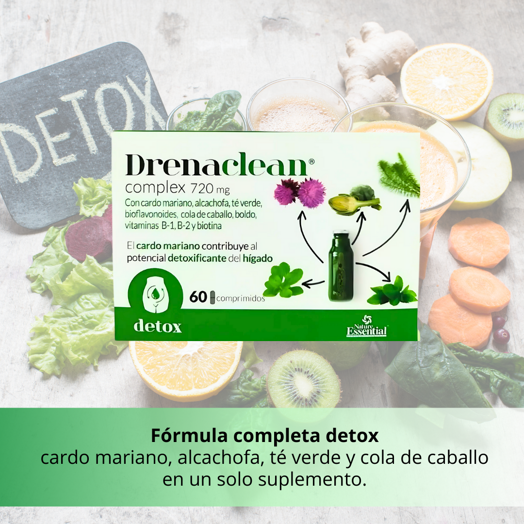 Drenaclean Complex Suplemento Depurativo con Cardo Mariano y Plantas Naturales - 60 Cápsulas