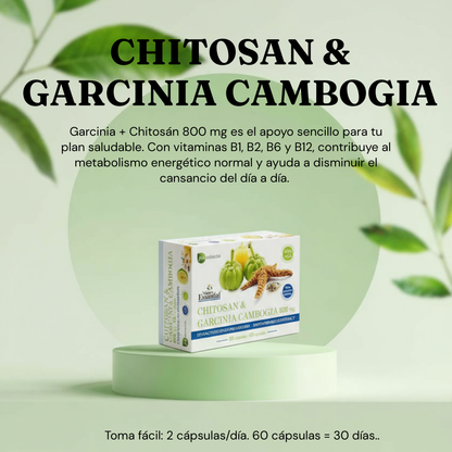 Suplemento Chitosán + Garcinia Un Aliado para el Control de Peso - 60 cápsulas
