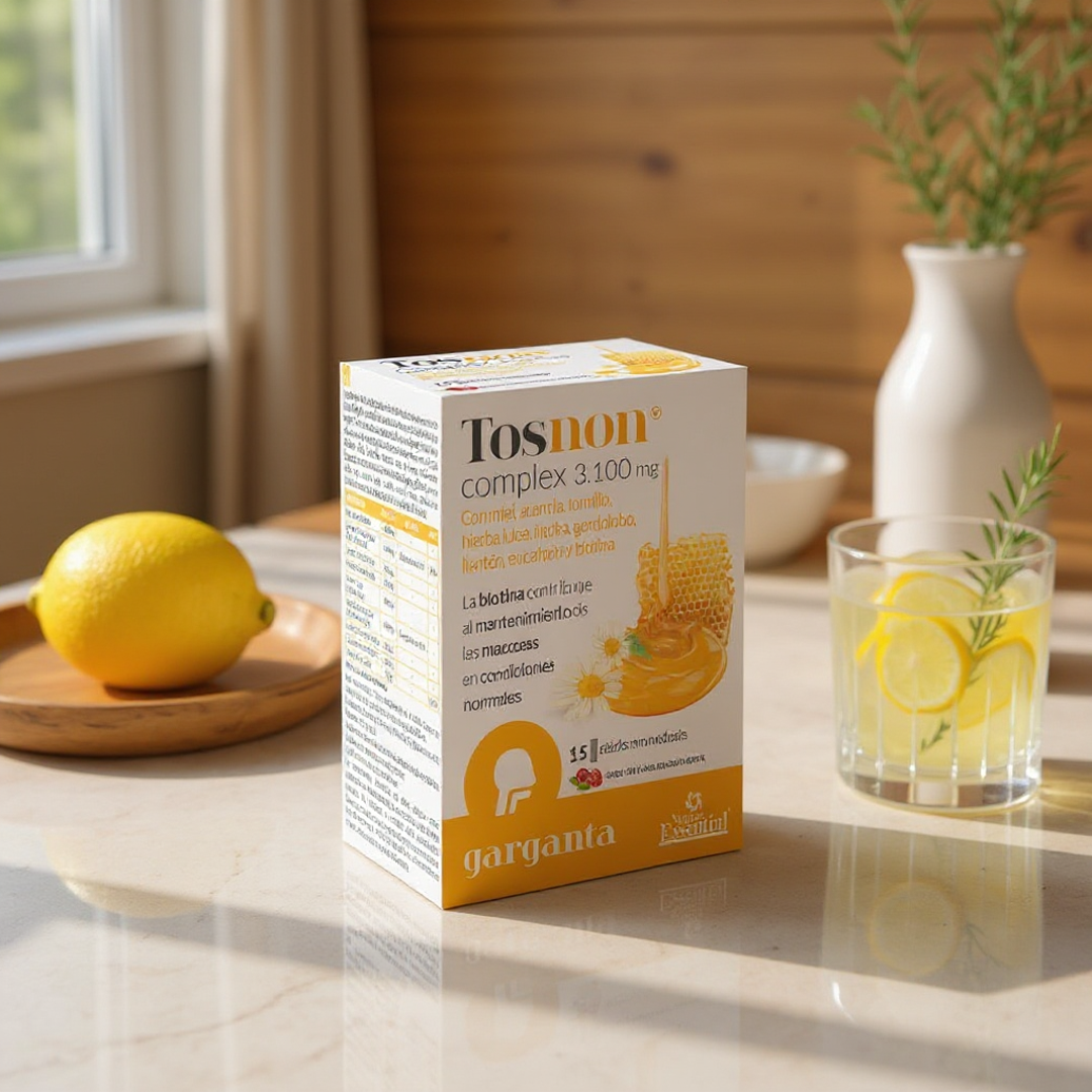 Tosnon Complex Suplemento Natural para el Bienestar de la Garganta - 15 Sobres