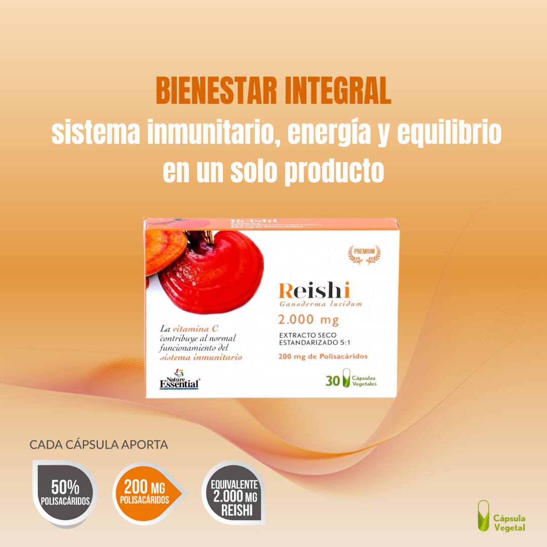Reishi Sumplemento para la Vitalidad y el Bienestar - 30 Cápsulas