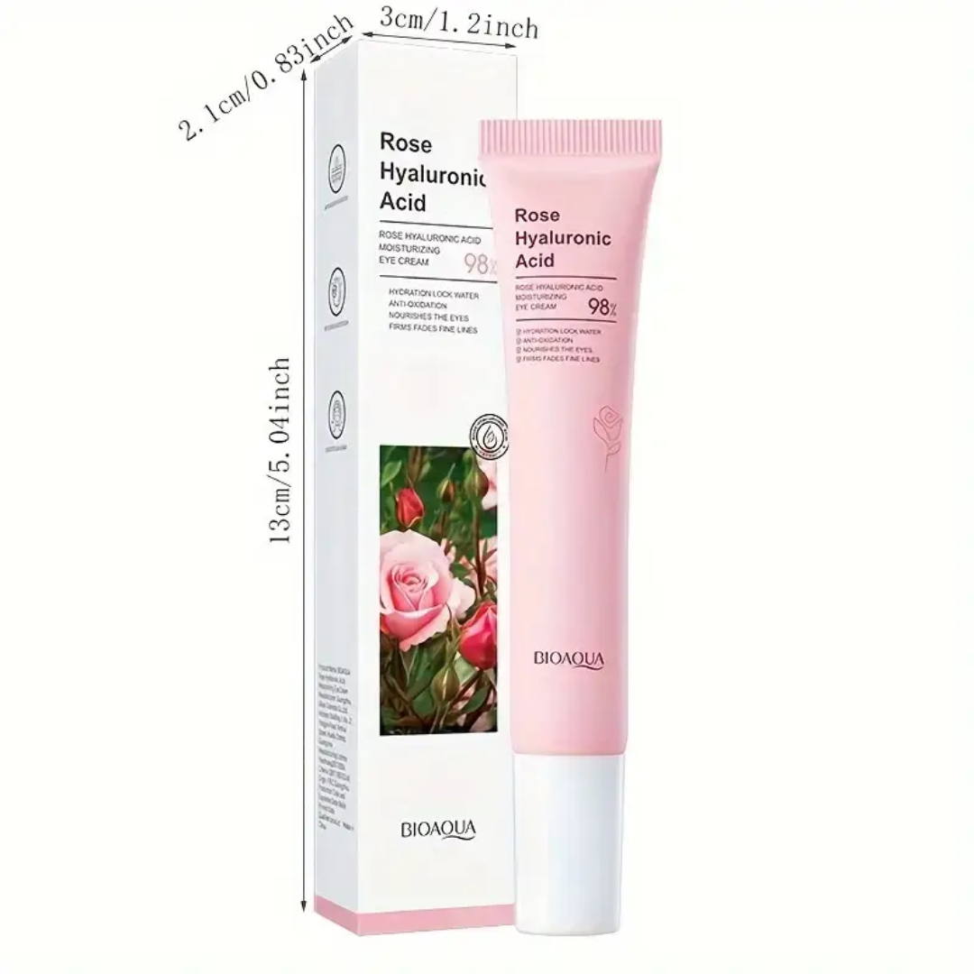 Contorno de Ojos Hidratante con Ácido Hialurónico y Extracto de Rosa (OFERTA 2X1)