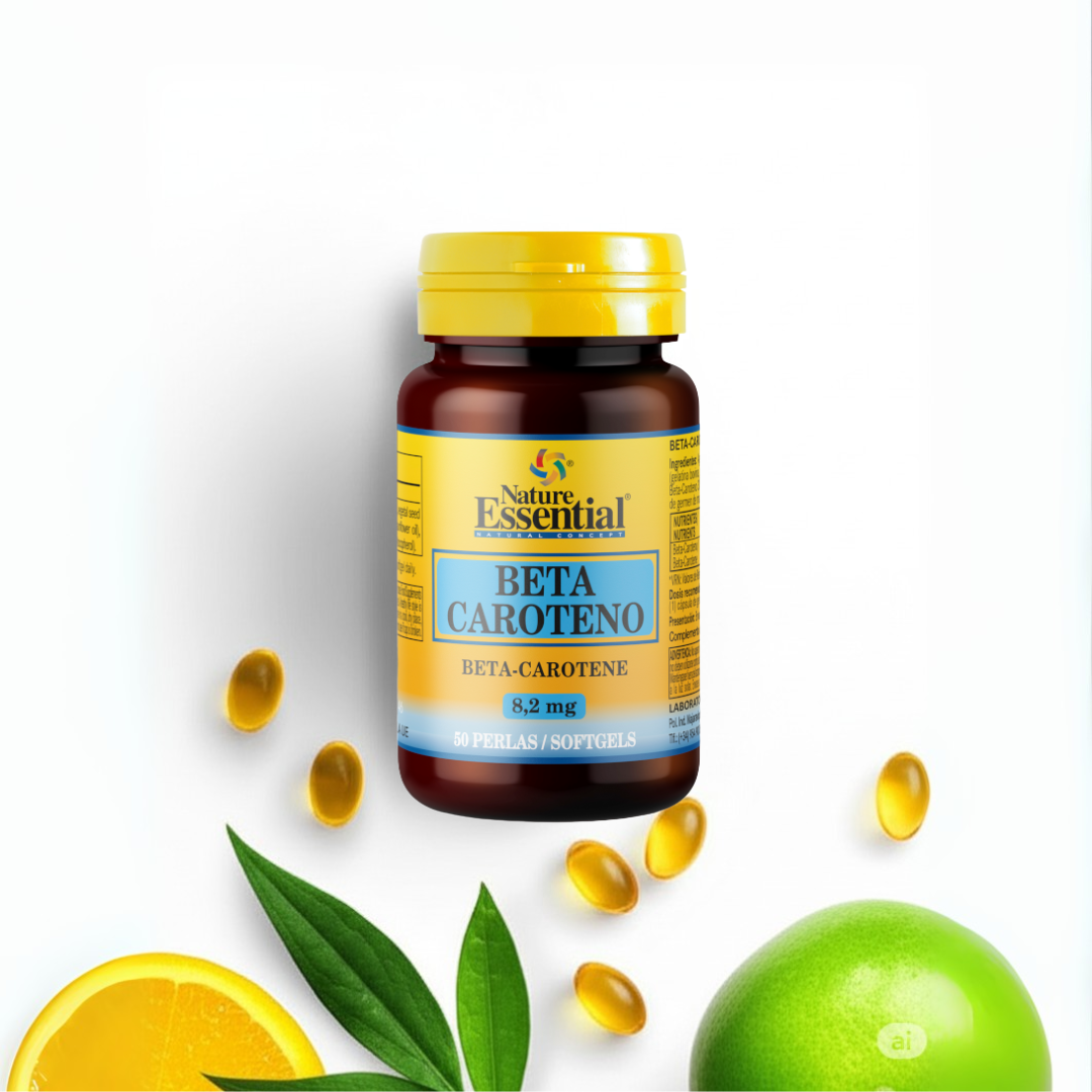 Capsulas bronceadoras Beta Caroteno Nature Essential - 50 Cápsulas