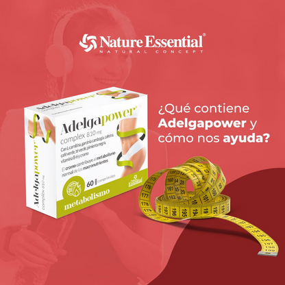 AdelgaPower Complex - Complemento para adelgazar con efecto quemagrasa 60 Cápsulas