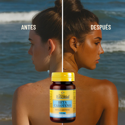 Capsulas bronceadoras Beta Caroteno Nature Essential - 50 Cápsulas