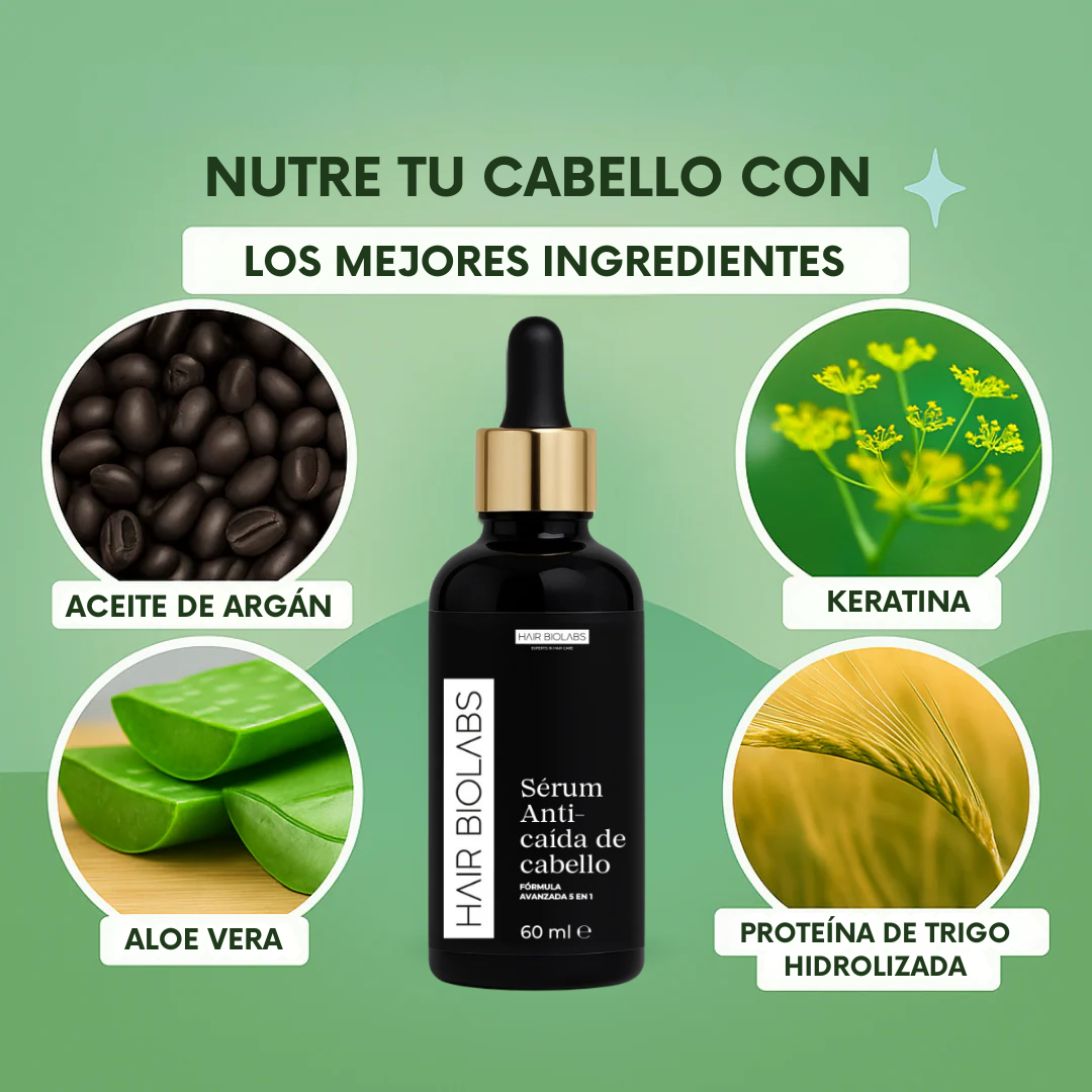 Suero anticaída para el cabello - HAIR BIOLABS 60 ml (OFERTA 2X1)