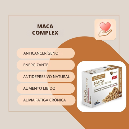 Suplemento Maca Complex para la Vitalidad Deseo y Equilibrio Natural – 60 cápsulas vegetales